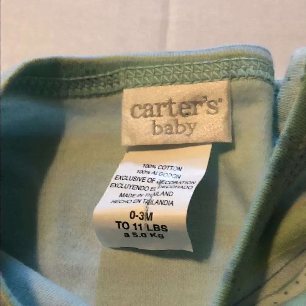 3/$15 or 5/$20 Carters size 0-3 month top